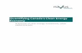 Quantifying Canada's Clean Energy Economy · emissions are forecast to decrease from 704 Mt CO2e in 2016 to 673 Mt CO2e in ... employment in each clean energy sector of Canada’s