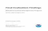DRAFT Evaluation Findings · Coastal Management’s responses are included in Appendix A. NOAA then developed draft evaluation findings, which were provided to the coastal management