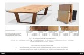 The Portable Folding Dining Table ... - Custom Wood Furniture€¦ · The Portable Folding Dining Table (Continued) Order individually or in sets of 5 with a transport cart (with