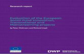 Evaluation of the European Social Fund Innovation ... · the current European Social Fund (ESF) programme. The aims of the study were to examine the impacts of the ITM projects, see