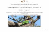Native Vegetation Clearance Springwood Development Village ... · EBS also undertook a field survey in March 2019, which largely focussed on ground-truthing the ecological values/constraints