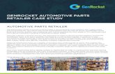 GENROCKET AUTOMOTIVE PARTS RETAILER CASE STUDY · RETAILER CASE STUDY. USE CASE #1: Store Inventory Adjustment - Change the quantity by part or SKU Current Workflow and Testing Team