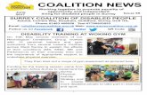 COALITION NEWS · 06/10/2016  · March (as pictured in the April Issue of Coalition News), the Let’s Loop Surrey Group met again on 25th April to plan their next steps. They discussed: