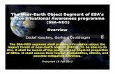 TheNear-Earth Object Segment of ESA’s Space Situational … · 2013. 2. 18. · Space Situational Awareness programme (SSA-NEO) Overview Detlef Koschny, Gerhard Drolshagen The SSA-NEO