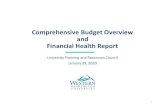 Comprehensive Budget Overview and Financial Health Report FINAL UPRC... · Comprehensive Budget Overview and Financial Health Report University Planning and Resources Council January