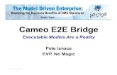 Cameo E2E Bridge Presentation FinalRH€¦ · SLA Enforcement ... Limited flexibility at the middleware layer Manual testing of backend access functions Solution E2E Bridge as generic