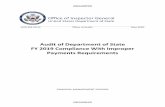 Audit of Department of State FY 2019 Compliance With ...AUD-FM-20-31 What Was Audited In FY 2019, improper Federal payments Government-wide totaled approximately $175 billion. The