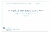 Revisiting the Trade Impact of the African Growth and ......The African Growth and Opportunity Act (AGOA) enacted towards the end of 2000, pro vides duty-free access to the US market