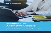 Traditional vs. Alternative Lenders · Alternative lenders filled a gap in the market, and they did it by using modern technology in purpose-built online lending platforms. These