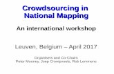 Crowdsourcing in National Mappingpmooney/eurosdr2017/overview.pdfcrowdsourced geospatial data and VGI as a potential partner with NMCAs and Government ... integration and quality assurance