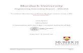 Murdoch University · ENG450 – Engineering Internship Page 1 Murdoch University Engineering Internship Report – ENG450 “Condition Monitoring of Points Machine motors using a