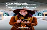 West Midlands Combined Authority Transport Levy ... · prosperous West Midlands: Bus • The West Midlands Bus Alliance; continues delivering on its 50 deliverables for improving