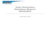 Auto Insurance abase Report 2014/2015 2014… · Massachusetts Commonwealth Automobile Reinsurers (MCAR)-; and Maryland Auto Insurance Fund (MAIF). Data were also obtained from the