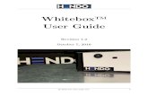 Whitebox User Guide - hendohover.com · The Whitebox is our rst public embodiment of Arx Pax’s Magnetic Field Architecture (MFATM) technology. This is a prototype. The Whitebox