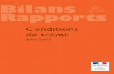Chap 00 - 2012 - Sommairetravail-emploi.gouv.fr/IMG/pdf/Bilan_CT_2012-2.pdf · 2013. 9. 24. · CONDITIONS DE TRAVAIL Bilan 2012 Conseil d’orientation sur les conditions de travail