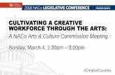 CULTIVATING A CREATIVE WORKFORCE THROUGH THE ARTSC PPTs.pdfThe Arts and Humanities Council of Montgomery County in partnership with the community, cultivates and supports ... Increasing