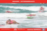 BOARD - INTERMEDIATE · 20 x 40strokes hard out easy back with 20sec rest 8min easy out to sea recovery 30sec rest then Race home 5min waves warm down GYM + 30min easy paddle nothing