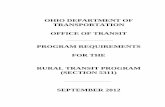 Rural Transit Requirements 10-23-12 CH- FINAL...The purpose of the ODOT Rural Transit Program Requirements is to set forth the Federal ... Transit Manual Revised 2012/Chapter 1 Intro