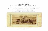 Doña Ana County Historical Society 48th Annual Awards Program Programs/2015... · The Doña Ana County Historical Society was founded in 1963 to encourage and foster a better understanding
