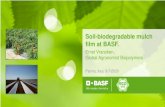 Soil-biodegradable mulch film at BASF. · 2 9-7-2020 Giornata in Campo Azienda Stuard Pacciamature Biodegradabili Soil-Biodegradable Mulch Film Research at BASF More than 20 years