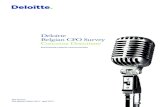 Deloitte Belgian CFO Survey Concerns Dominate€¦ · Deloitte Belgian CFO Survey Concerns Dominate 3 Key points from the 2013 Q1 Belgian CFO survey • The slow economic recovery