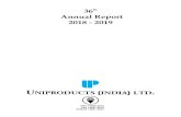 Annual Report 2018 - 2019 - Uniproducts India Ltd. · 2019. 8. 14. · 15, K.G. Marg, New Delhi - 110001 Phase-II, New Delhi-110020 Tel. : 011-26387281-83 ... To appoint Mr. Arjun