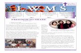 Spring 2012 – newSletter LWMS · Page 3 Central Office News New faces and location at Central Office. Pages 4 Board Candidates LWMS women are praying and voting women. Page 7 By