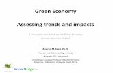 Green Economy Assessing trends and impacts...Associate, IISD, Switzerland Extraordinary Associate Professor of System Dynamics Modelling, Stellenbosch University, South Africa . l