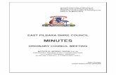 EAST PILBARA SHIRE COUNCIL · 2019. 9. 19. · 7.1 CONFIRMATION OF MINUTES Minutes December 16 2011 Council.DOC OFFICER'S RECOMMENDATION/COUNCIL RESOLUTION: 201112/172 MOVED: Cr Anita