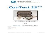 ConTest 1K™ - Micross · 2013. 7. 23. · ConTest 1K™ & ConText™ 2 ConTest 1K & ConText, v1.0 Micross Component Ltd., 2 Oriel Court, Omega Park, Alton, UK, GU34 2YT Tel:+44(0)1420