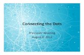 Connecting the Dots€¦ · Where We’ve Been • August 3, 2011 – sMove from 19th century education to 21 t century education – Leverage and