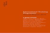 International Training Programme Annual Report 2016€¦ · India, Iran, Iraq, Kenya, Kurdistan, Lebanon, Libya, Malaysia, Mexico, Mozambique, ... international strategy which identify