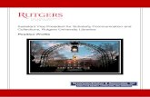 Assistant Vice President for Scholarly Communication and Collections… · 2018. 11. 28. · Rutgers University Libraries seek an innovative, collaborative, and accomplished leader