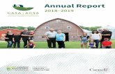 Annual Report - Canadian Agricultural Safety Association...of farmers, their families, and agricultural workers. CASA works collaboratively with agricultural safety and health specialists