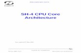 SH-4 CPU Core Architecture - NoCrewlars.nocrew.org/computers/processors/SuperH/sh4cpu_sh1.pdf · 04-CC-10001 V1.0 SH-4 CPU Core Architecture Overview 1 1.1 SH-4 CPU core features