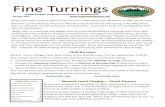 Fine Turnings - WordPress.com€¦ · Members of the Olympic Peninsula Woodturners lub will be presenting “Fifty Nifty Shop Tips,” a collection of useful ideas for woodworkers.