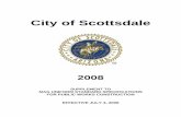 City of Scottsdale...2008 CITY OF SCOTTSDALE SUPPLEMENT TO MAG UNIFORM STANDARD SPECIFICATIONS FOR PUBLIC WORKS CONSTRUCTION TABLE OF CONTENTS PART 100 - …