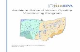 Ambient Ground Water Quality Monitoring Program...of organic samples collected. Of the total active wells (around 200), roughly 92 percent are public water systems and roughly 8 percent