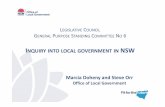 INQUIRY INTO LOCAL GOVERNMENT IN NSW · The Fit for the Future reforms offer a once in a generation opportunity to revitalise the system of local government for the benefit of communities