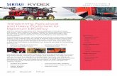 Transforming Agricultural and Heavy Equipment for Maximum …€¦ · and Heavy Equipment for Maximum Efficiency With the market for agriculture and heavy equipment continuing to