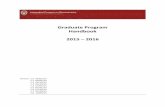 Graduate Program Handbook 2015 – 2016€¦ · 5.1 MS Course Requirements ... standardized test results, and English language proficiency. 2015-16 IPiB Graduate Program Handbook