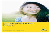 Personal Accident Policy - Aviva · Archery (under supervision) Badminton Beach cricket Football and volleyball Bowls Canoeing Kayaking and rafting (grades 1 & 2 only) Clay-pigeon