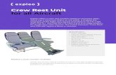 Crew Rest Unit for all Aircraft - Expleo · for all Aircraft Expleo offers a crew rest solution based on economy seats, which has a minimum effect on the LOPA. It enables the extension