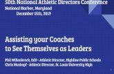 Assisting your Coaches to See Themselves as Leaders · For this presentation, here is ours: Leadership is the process of persuasion or example by which an individual (or leadership