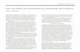 Law and Ethics for Practitioners in Counseling and Guidance · rights of the consumer as well. This article deals with pertinent aspects of law and ethics as they relate to pr.1cti