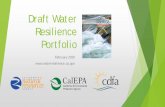Draft water resilience portfolio Wtr 2 … · Spring 2010. Average year. Source: NASA Earth Observatory. Spring 2014. 34% of average. Spring 2015. Climate. 5% of average. Water. Supply.