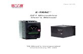 SE1 Microdrive User’s Manual - Dealers Electric · 2016. 11. 23. · E-trAC SE1 Microdrive User’s Manual Introduction 1. INTRODUCTION 1.1 Product overview The E-trAC SE1 AC Microdrive