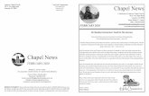 Chapel News · 1/2/2020  · ongregational letter will be mailed to announce congregational meeting Sunday, February 9, 2020 during the 10:30 service to discuss and vote on electronic