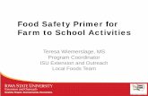 Food Safety Primer for Farm to School Activities Grant Program/20… · • Dairy • Eggs • Processed items • Look for state or federal inspection. 3. 1 out every 6 Americans