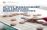 ACTIVE MANAGEMENT AND EMERGING MARKETS EQUITIES · 2016. 1. 4. · • Investors buying exchange traded funds (ETFs) will inevitably invest in these private companies. Benchmark Is